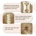thumbnail image 3 of Synthetic Straight Hair Bun Hairpiece Short Claw Clip Ponytail Extensions for Women, 3 of 6