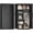 Black, variant on Marcree Metal Storage Cabinet with Lock, Black 71” Steel Storage Wardrobe Cabinet, Employees Locker Closet Clothing Coat Steel Wardrobe Cabinet with Hanging Rod for Garage, Gym, Home Office