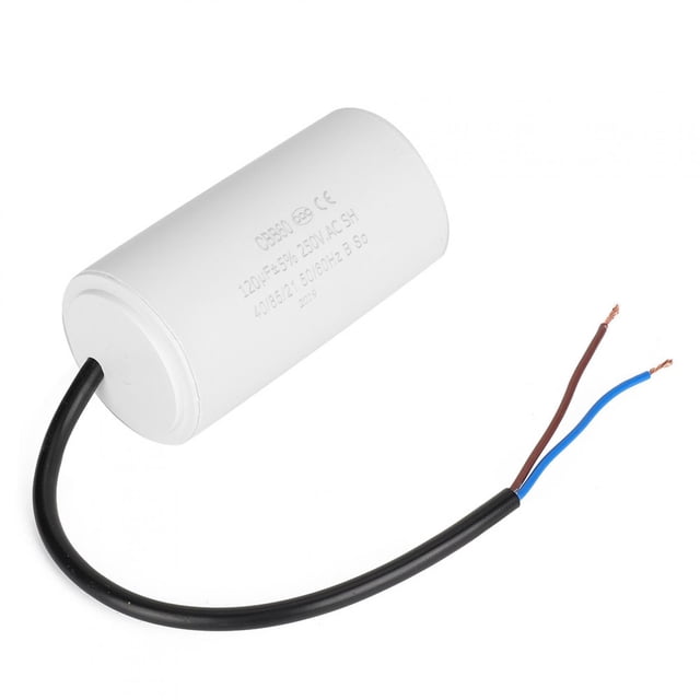 Vikye CBB60 Condensador de Funcionamiento 250V CA 120uF 50 / 60Hz con Conductor de Alambre Conductor Redondo para compresor de Aire de Motor, acondicionadores de Aire, compresores y Motores Ecomeon no