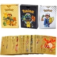 thumbnail image 2 of Cartas de Pokémon de Metal dorado Vmax GX, tarjetas en inglés y español, Charizard, Pikachu, Colección rara, tarjeta de entrenador de batalla, juguetes para niños, regalo Fivean unisex, 2 of 2