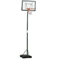 thumbnail image 2 of Soozier Portable Basketball Hoop with 34 In. Backboard, Wheels, 8-10 ft, 2 of 9