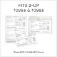 thumbnail image 3 of YWC-2 Up 1099 Enveloppes, pour 1099 MISC, 1099 R, INT, DIV & 1098, Enveloppes de Sécurité Double Fenêtre Auto-Scellantes, 5-5/8 Pouces x 9 Pouces, 50 par Paquet (TXA1099PS-2), 3 of 4