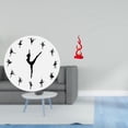 thumbnail image 2 of Reloj de pared,Reloj de pared con bailarina,reloj decorativo colgante.,Relojes de pared silenciosos Reloj decorativo de tiempo silencioso,Escultura abstracta de fuego,Estatua de arte abstracto, 2 of 8