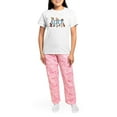 thumbnail image 4 of CafePress - Alice & Friends In Wonderland Women's Light Pajama - Women's Short Sleeve Print T-Shirt and Pants Light Cotton Pajama Set, 4 of 7