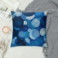 thumbnail image 2 of Chilfamy  Modern Blue Geometric Dots Farmhouse Sofa Pillowcase Watercolor Abstract Blue Geometry White Sofa Cushion Cover Chinoiserie Pillow Cover Case for Sofa Living Room, 2 of 5