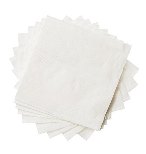 Disposable Paper Napkins 1000 White Beverage Napkin Restaurant 1-Ply Bulk Pack 