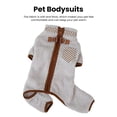 thumbnail image 4 of Pnellth Pet Bodysuit Clothes Comfortable Dog Winter Jumpsuit with Zipper Design Easy to Wear Cat Jumpsuit Pet Supplies, 4 of 9