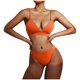 thumbnail image 1 of Bikini para mujer Split Color sólido Bikini para mujer Cómodo traje de baño elegante OAVQHLG3B Store lin121212, 1 of 4