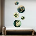 thumbnail image 3 of Designart "Intimate Illustrations In Faded Retro Tones VI" Modern Geometric Metal Wall Art Set of 5 Piece, 3 of 5