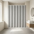 thumbnail image 6 of Sahpxhe Shower Curtain Waterproof Plastic Shower Curtain Liner,Stylish Pattern Bathroom Decor Bathroom Partition for Home,Hotel,Dorm,Quick-Dry,70.87X70.87in,Gray, 6 of 6