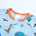 thumbnail image 4 of ATAIKU Infant Baby Boys Short Sleeve Romper 3M-3T Newborn Soft Cotton 2 Way Zipper Jumpsuit Toddler Summer Bodysuit - Dinosaur, 4 of 10