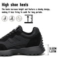thumbnail image 4 of Knivor Lace Up Retro Fashion Sneakers for Women Color Block Low Top Casual Sneakers Non Slip Platform Sole Lightweight Flat Everyday Casual Shoes, 4 of 9