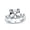 Clear, variant on Bling Jewelry Womens 5CT Solitaire Cubic Zirconia Asscher Cut Solitaire Statement Engagement Ring CZ Baguette Sterling Silver