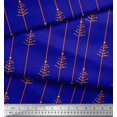 thumbnail image 1 of Soimoi Blue Moss Georgette Fabric Dot,Star & Stripe Printed Craft Fabric by the Yard 42 Inch Wide, 1 of 1