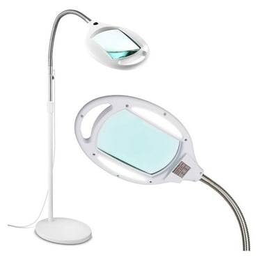 Magnifier 5x Rolling Floor Stand Adjustable Magnifying Lamp Beauty Mag Light Salon Equipment W Com Magnifier 5x Rolling Floor Stand, Magnifying Floor Lamp 5x
