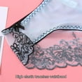 thumbnail image 5 of 3-Pack Womens Lace Trim Panties Underwear Floral Lace Sexy Bikini Panty Seamless Underpants, 5 of 8