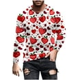 thumbnail image 2 of Fartey Men Big and Tall Valentine's Day Long Sleeve T Shirts 2025 Fashion Love Heart Printed Tops Lightweight Soft Crewneck Workout Tees Shirts for Gifts Red S-4XL, 2 of 5
