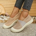 thumbnail image 6 of Orthopedic Shoes for Women, Women Wide Width Breathable Walking Comfortable Slip on Sneakers,Lightweight Sneaker Nurse Shoes Arch Support Sneakers Coffee 7.5, 6 of 7