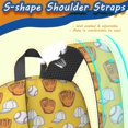 thumbnail image 4 of Baseballs and Gloves Yellow Pattern 17" Waterproof Oxford School Backpacks for Teens, S-Shape Padded Straps, for School, Travel, Hiking, Camping, 4 of 4