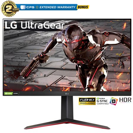 LG 32GN550-B 32" UltraGear FHD 165Hz HDR10 Gaming Monitor with G-SYNC Bundle with 2 Year Extended Warranty
