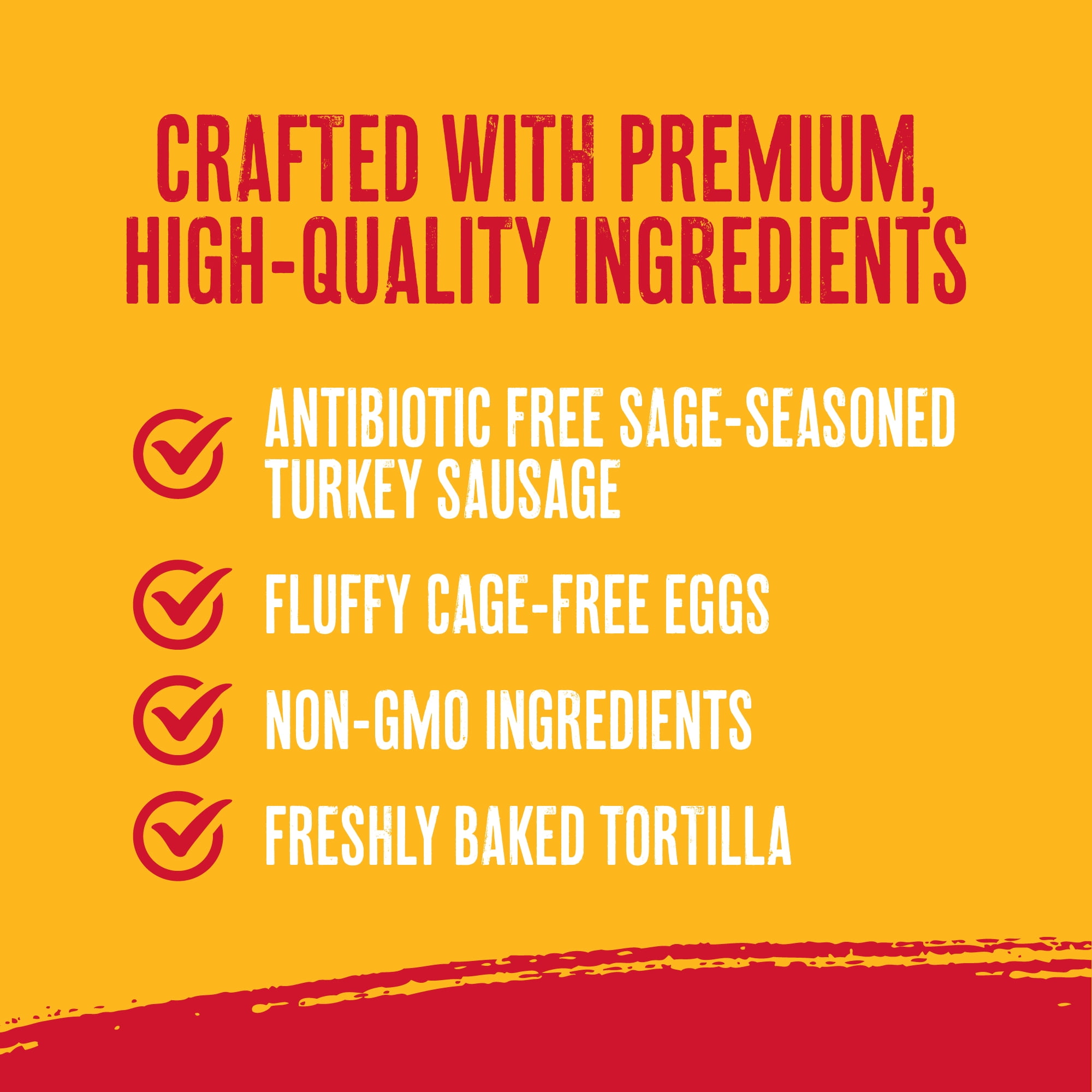 Red's Turkey Sausage Breakfast Burrito, 16 oz. 4 Count (Frozen)