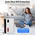thumbnail image 3 of DARKIRON Dehumidifier for Home, 95 OZ Water Tank, (1000 sq.ft) Dehumidifiers for Bathroom Bedroom Basement with Auto Shut Off,7 Colors LED Light (White), 3 of 6