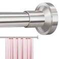 thumbnail image 5 of Yeabett Shower Curtain Rod 32-47 Inch,Adjustable Spring Tension Stainless Steel Telescoping No Drill Rod for Bathroom,No Slip, No Rust,Brush Nickel, 5 of 10