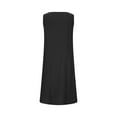 thumbnail image 4 of Yuzhih Summer Dresses for Women Casual Loose Scoop Neck Tank Dress Button down Sleeveless Dress with Pockets, 4 of 5