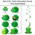 thumbnail image 3 of Kit de decoración para el Día de San Patricio, DAZONGE, con espirales colgantes de 40 quilates, 3 of 8
