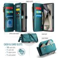 thumbnail image 2 of Compatible with Samsung Galaxy S25 Edge Wallet Case, 10 Card Slots & 1 Zipper Coin Pocket & 1 Cash Slot & 1 Cash Pocket & Lanyard & Crossbody Strap & Kickstand & RFID Blocking Phone Case, Green, 2 of 8