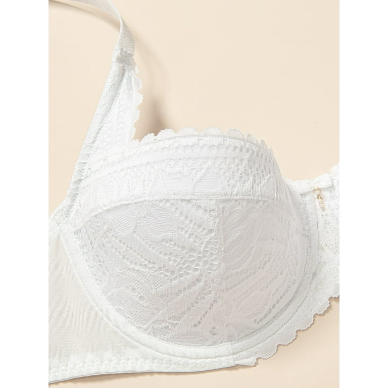 Lace'd Up Padded Low Balconette Bra