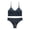Dark Blue#bra and panty matching set, variant on VBTAPA High Waisted Bikini Set for Women Two Piece Cheeky High Cut Swimsuit Quick Dry Bathing Suit Beach Swimwear Orange XL