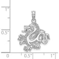 thumbnail image 4 of 14K White Gold Small Dragon Charm - 20mm, 4 of 6