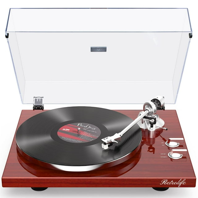 Tocadiscos Retrolife Belt-Drive Bluetooth Red