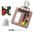 thumbnail image 3 of Hbdhejl Elegant Walnut Hued Mini Portable Solid Watercolor Paint Set For Creative Art Painting Artistic Inspiration Kit, 3 of 3