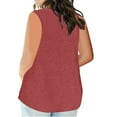 thumbnail image 4 of GERsome Plus Size Tank Tops for Women Summer Sleeveless V Neck T-Shirts Solid Color Workout Tops Casual Loose Fit Muscle Tees S-5XL, 4 of 5