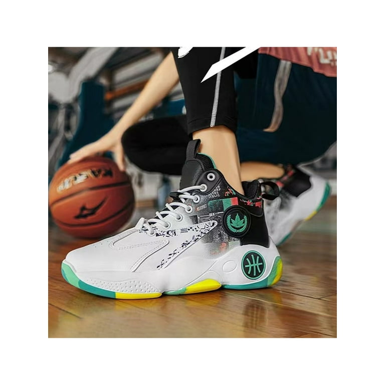 Harsuny Men Basketball Shoes Slip Resistant Sneakers Durable High