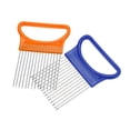 thumbnail image 3 of ROSENICE 1Pcs Manual Potato Slicing Tool and Onion Holder Blue for Home Users and Cooks in the Kitchen, 3 of 8
