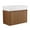 Walnut, variant on 24-Inch Bathroom Vanity with Sink, Soft-Close Doors, Floating Mount Design for Small Bathrooms, Space-Saving Storage Cabinet in Imitation Oak Finish