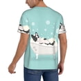 thumbnail image 2 of Hirioo French Bulldog Taking a Bath for Men's Baseball T-shirt Shirts Short Sleeve Casual Summer Button Stretch T Shirts,Size S-4XL-Medium, 2 of 7