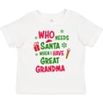 thumbnail image 3 of Inktastic Who Needs Santa When I Have Great Grandma Boys or Girls Toddler T-Shirt, 3 of 5