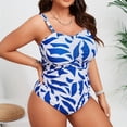 thumbnail image 2 of Krdevn Maillot de Bain Tankini Grande Taille avec Bretelles Réglables Imprimé Numérique Mode pour Femmes, 2 of 9