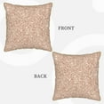 thumbnail image 3 of Kll Beige Sparkling Glitter Decorative Throw Pillow Covers Velvet Soft For Couch Sofa Bedroom Living Room Outdoor -18"X18", 3 of 8