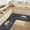 Gray#27114, variant on Uklsqma L Corner Kitchen Rug Mat with Non-Slip Rubber Backing, Absorbent Microfiber Velvet Fleece, Machine Washable, 120 x 75 cm, Black/Gray/Blue, 1 Pack