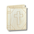 thumbnail image 2 of Unfinished Wood Etched Religious Book Shape 24" / 1/4", 2 of 2