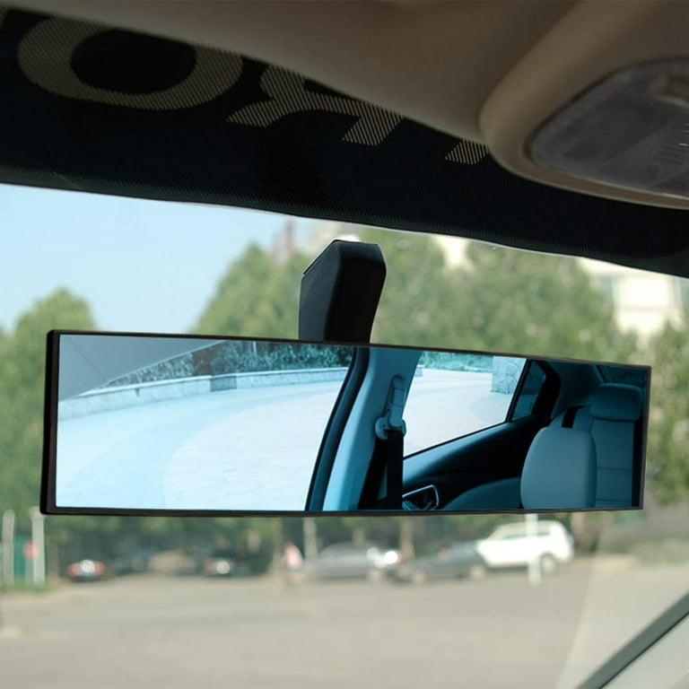 Rear View Mirror Adifare Car Rearview Mirror 11.8in Panoramic Wide Angle Interior Rear Mirror Anti Glare HD Clear Universal Clip on Rear View Mirror