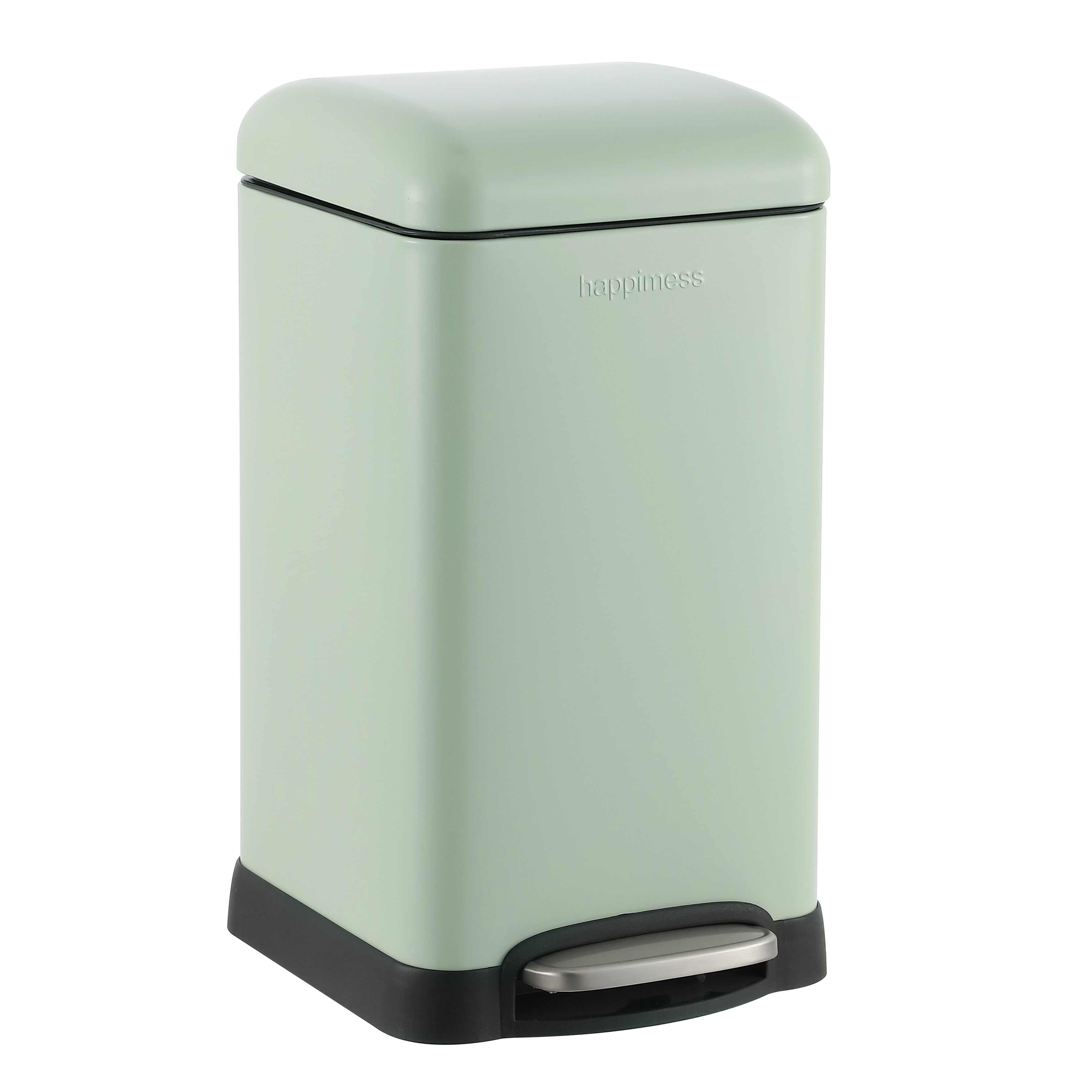 Betty Retro Slim Steel 8-Gallon Step-Open Garbage Can for Small