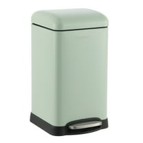 happimess Betty Retro Mini 3.2-Gallon Step-Open Trash Can, Pistachio Gelato, HPM1012I