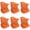 6Pack-Orange, variant on 6 Pack Neck Gaiter Mask for Men Women UV Sun Protection Windproof Gator Bandana Face Cover Scarf Cycling Fishing Hiking