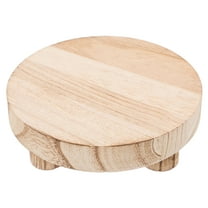 Dayesque Wood Pedestal Stand for Indoor Plants Flower Pots Succulents Round Riser Flower Pot Holder Small Planter Tray Bathroom Tray